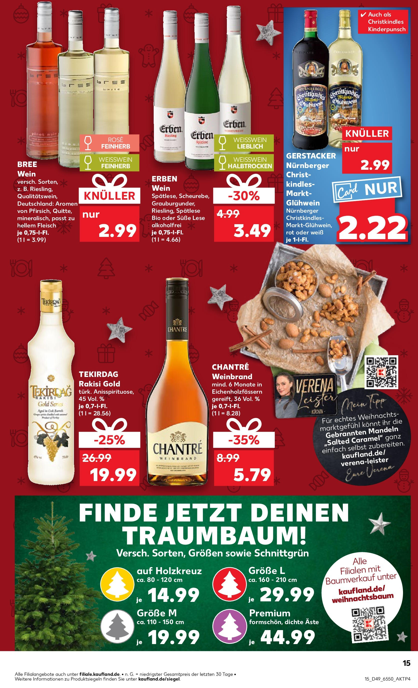 Kaufland - Eschwege, Thüringer Straße 28  (ab 05.12.2024) » Angebote Online zum Blättern | Seite: 15 | Produkte: Bree, Mandeln, Wein, Fleisch