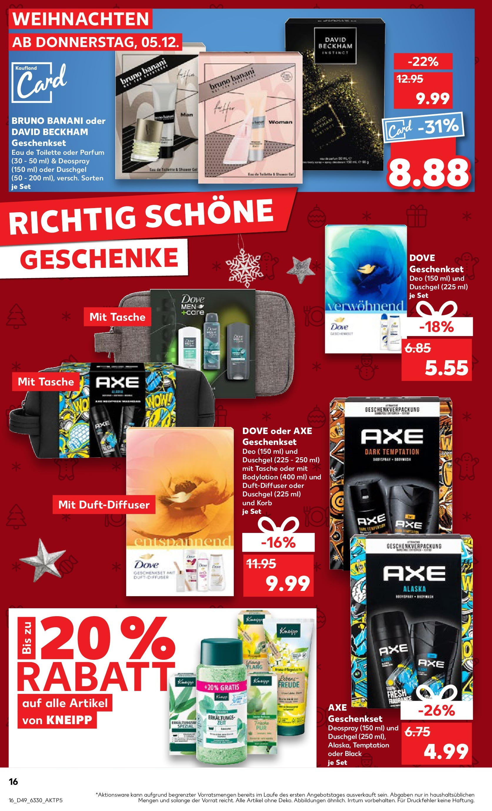 Kaufland - Der Wochenstart Goslar, Hildesheimer Straße 52 A (ab 09.12.2024) » Angebote Online zum Blättern | Seite: 37 | Produkte: Toilette, Parfüm, Axe, Deospray