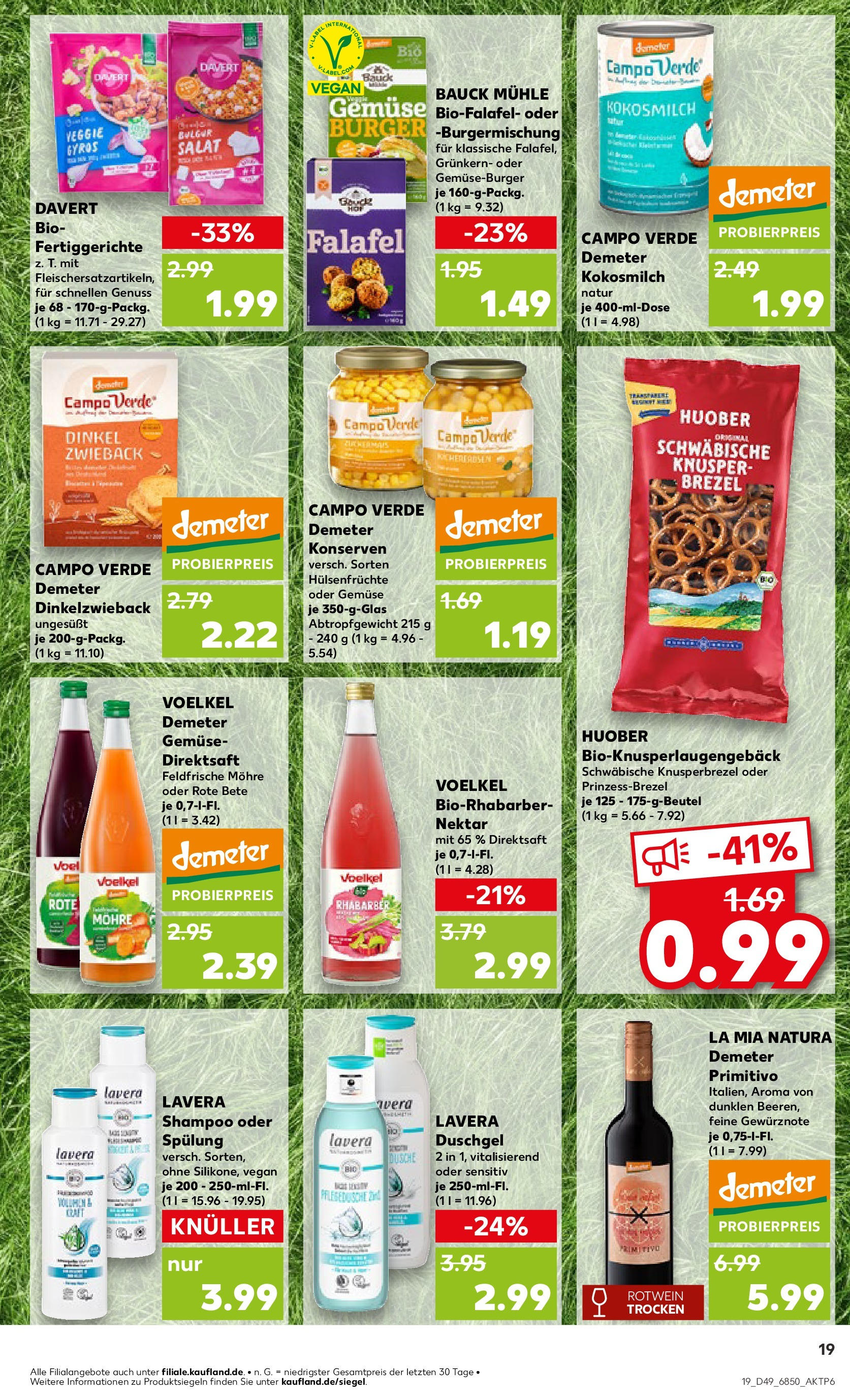 Kaufland - Unterschleißheim, Andreas-Danzer-Weg 2 (ab 05.12.2024) » Angebote Online zum Blättern | Seite: 19 | Produkte: Mühle, Burger, Duschgel, Salat