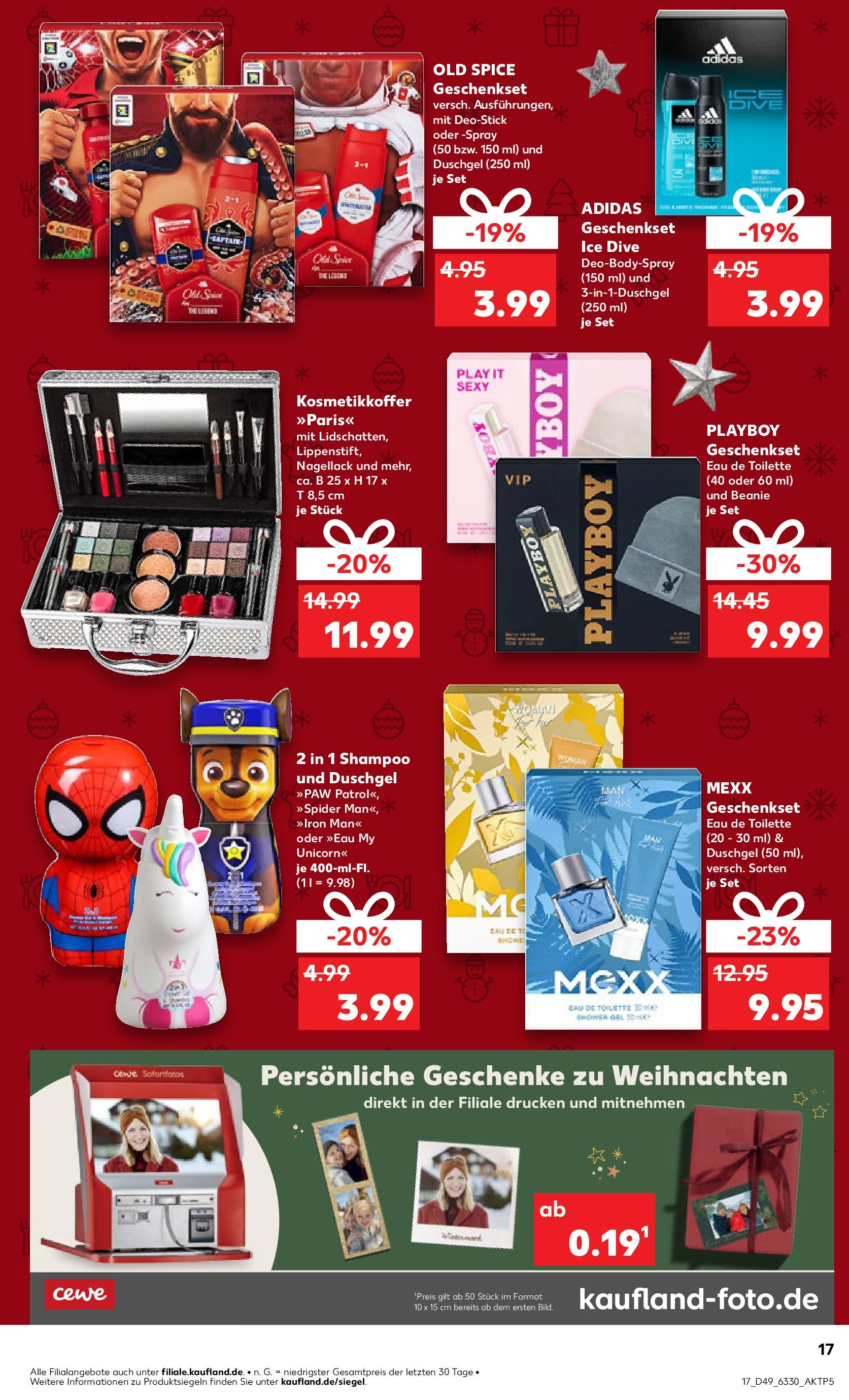 Kaufland - Der Wochenstart Goslar, Hildesheimer Straße 52 A (ab 09.12.2024) » Angebote Online zum Blättern | Seite: 38 | Produkte: Toilette, Eau de Toilette, Duschgel, Shower Gel