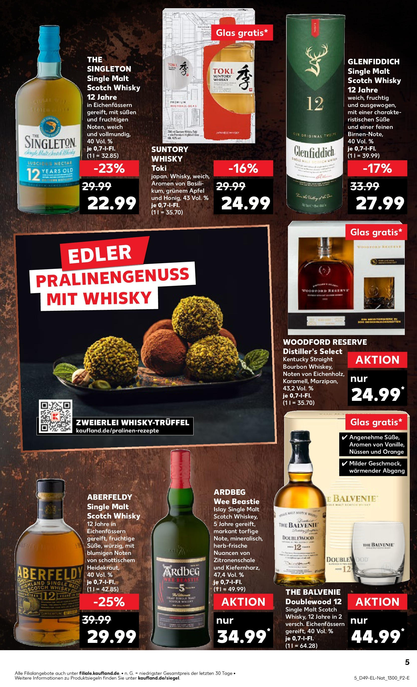 Kaufland - Cloppenburg, Soestenstraße 11  (ab 05.12.2024) » Angebote Online zum Blättern | Seite: 61 | Produkte: Whisky, Äpfel, Bourbon