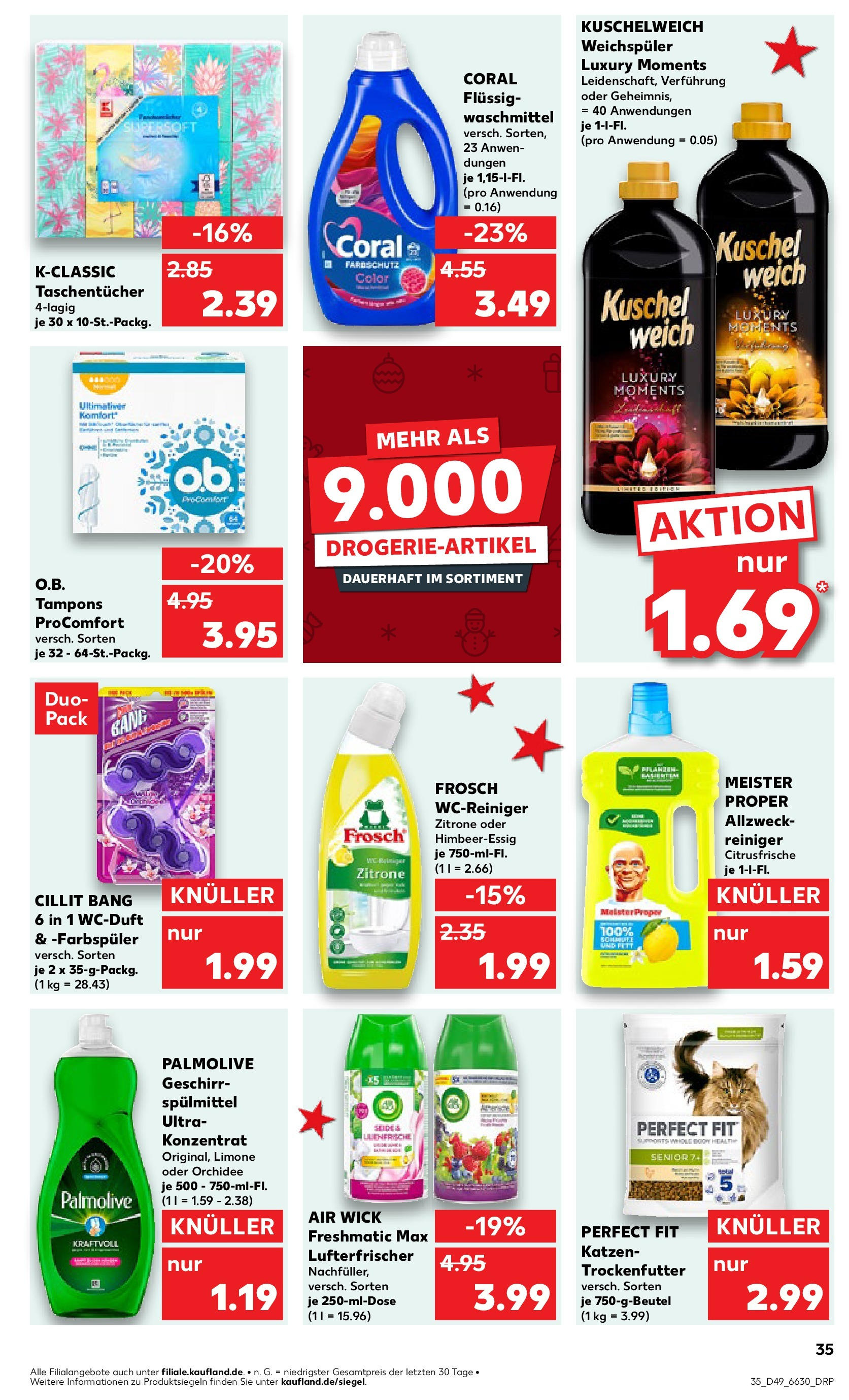 Kaufland - Neumarkt in der Oberpfalz, Altdorfer Straße 63  (ab 05.12.2024) » Angebote Online zum Blättern | Seite: 35 | Produkte: Orchidee, Kuschelweich, Weichspüler, Zitrone