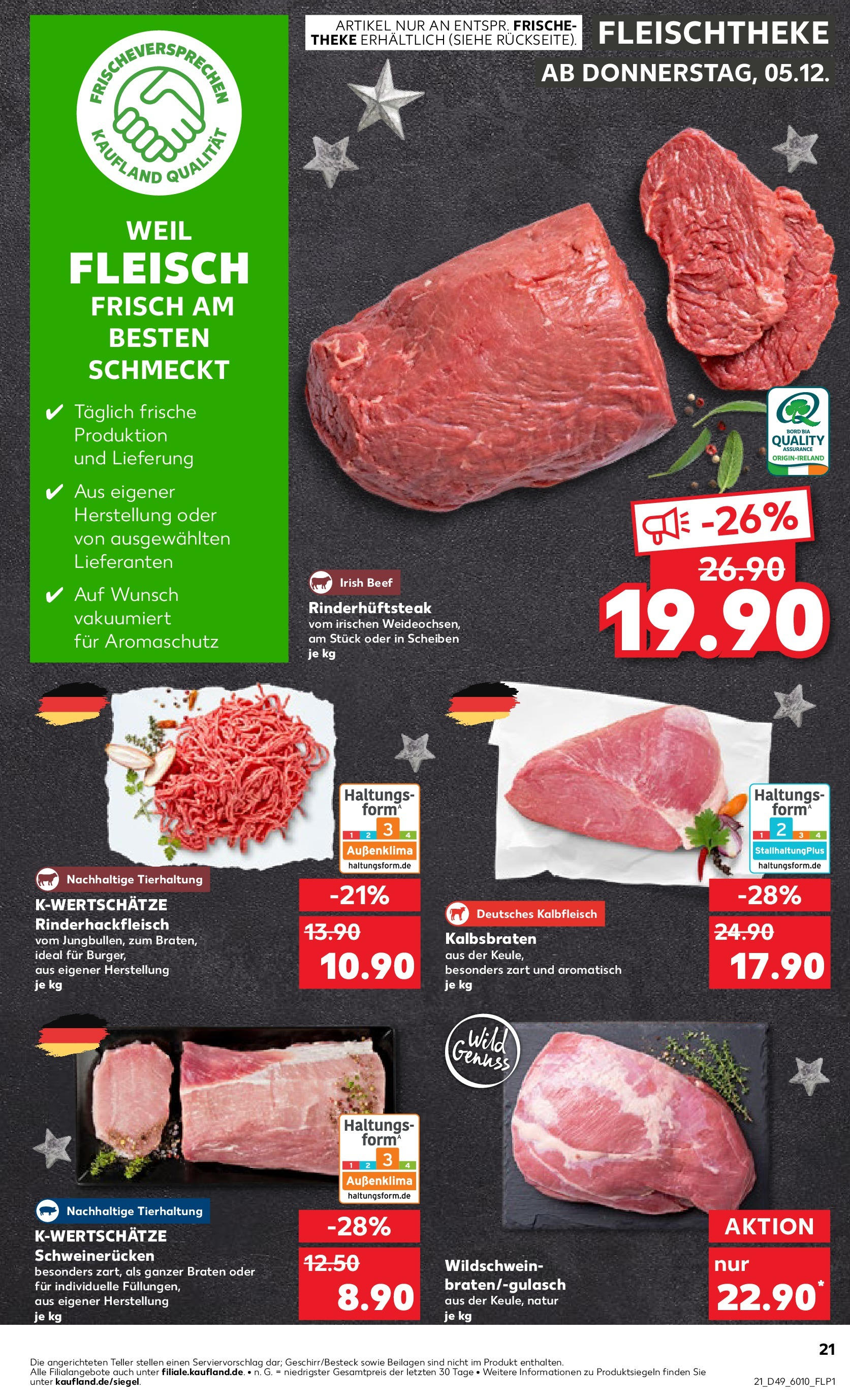 Kaufland - Neusäß, Daimlerstraße 18 (ab 05.12.2024) » Angebote Online zum Blättern | Seite: 21 | Produkte: Theke, Schweinerucken, Fleisch