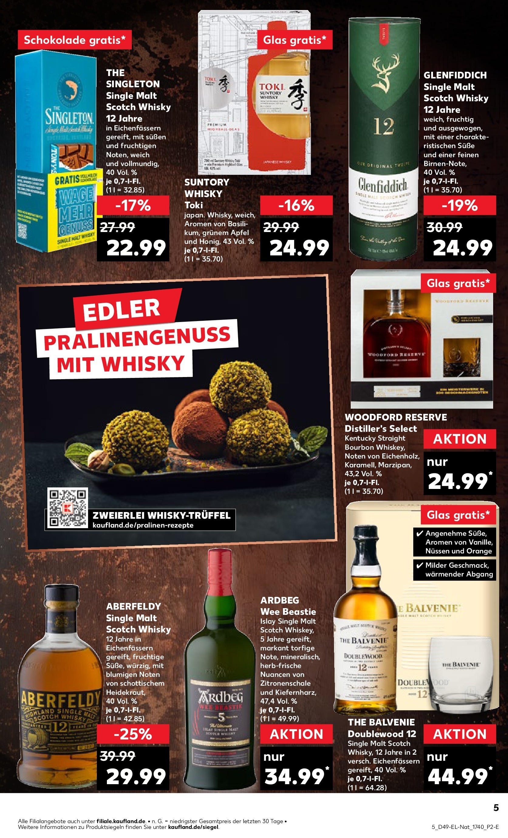 Kaufland - Kaufland: Wochenangebote (ab 04.12.2024) » Angebote Online zum Blättern | Seite: 61 | Produkte: Whisky, Schokolade, Äpfel, Bourbon