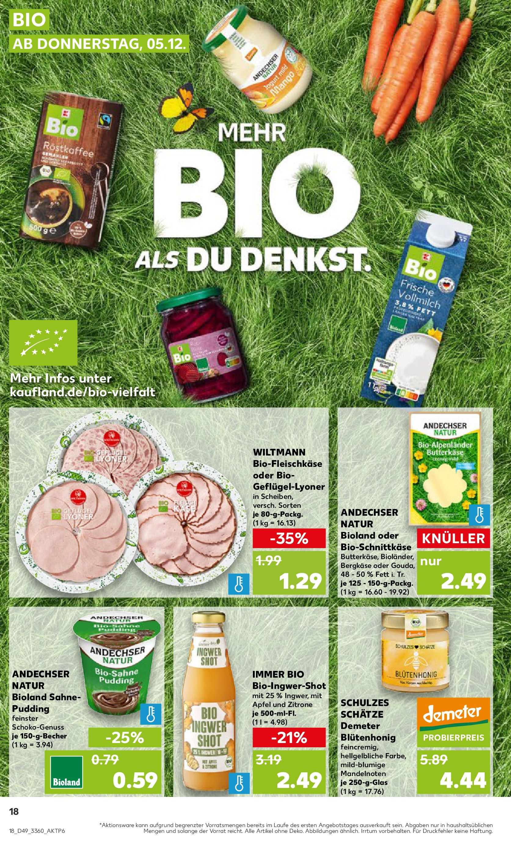 Kaufland - Kaufland: Wochenangebote (ab 04.12.2024) » Angebote Online zum Blättern | Seite: 18 | Produkte: Äpfel, Pudding, Mango, Sahne