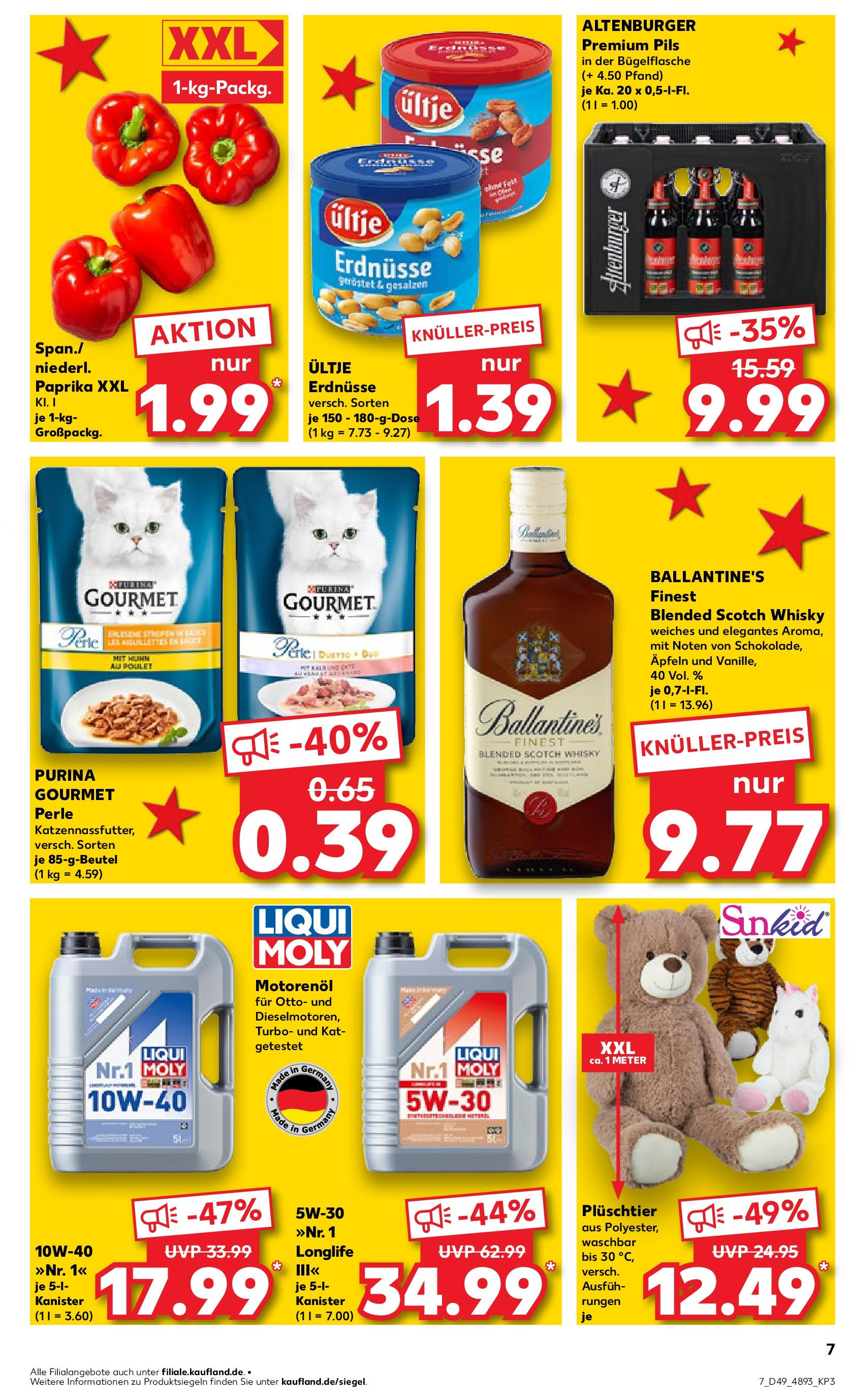 Kaufland - Lutherstadt Eisleben, Hallesche Straße 77  (ab 05.12.2024) » Angebote Online zum Blättern | Seite: 7 | Produkte: Whisky, Ultje erdnusse, Erdnüsse, Paprika