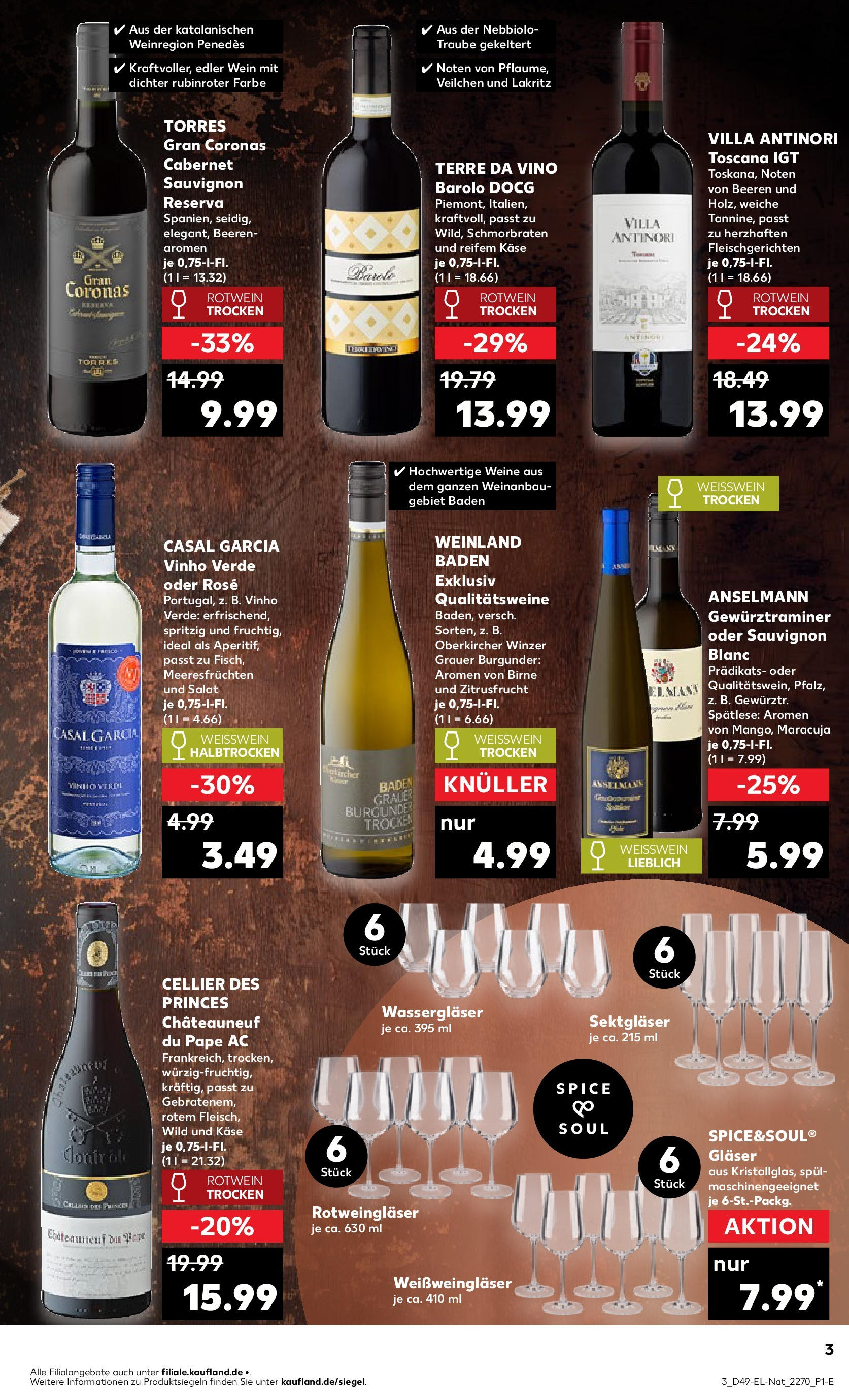 Kaufland - Igersheim, Hermann-von-Mittnacht-Straße 10  (ab 05.12.2024) » Angebote Online zum Blättern | Seite: 59 | Produkte: Weißwein, Rotwein, Birne, Salat