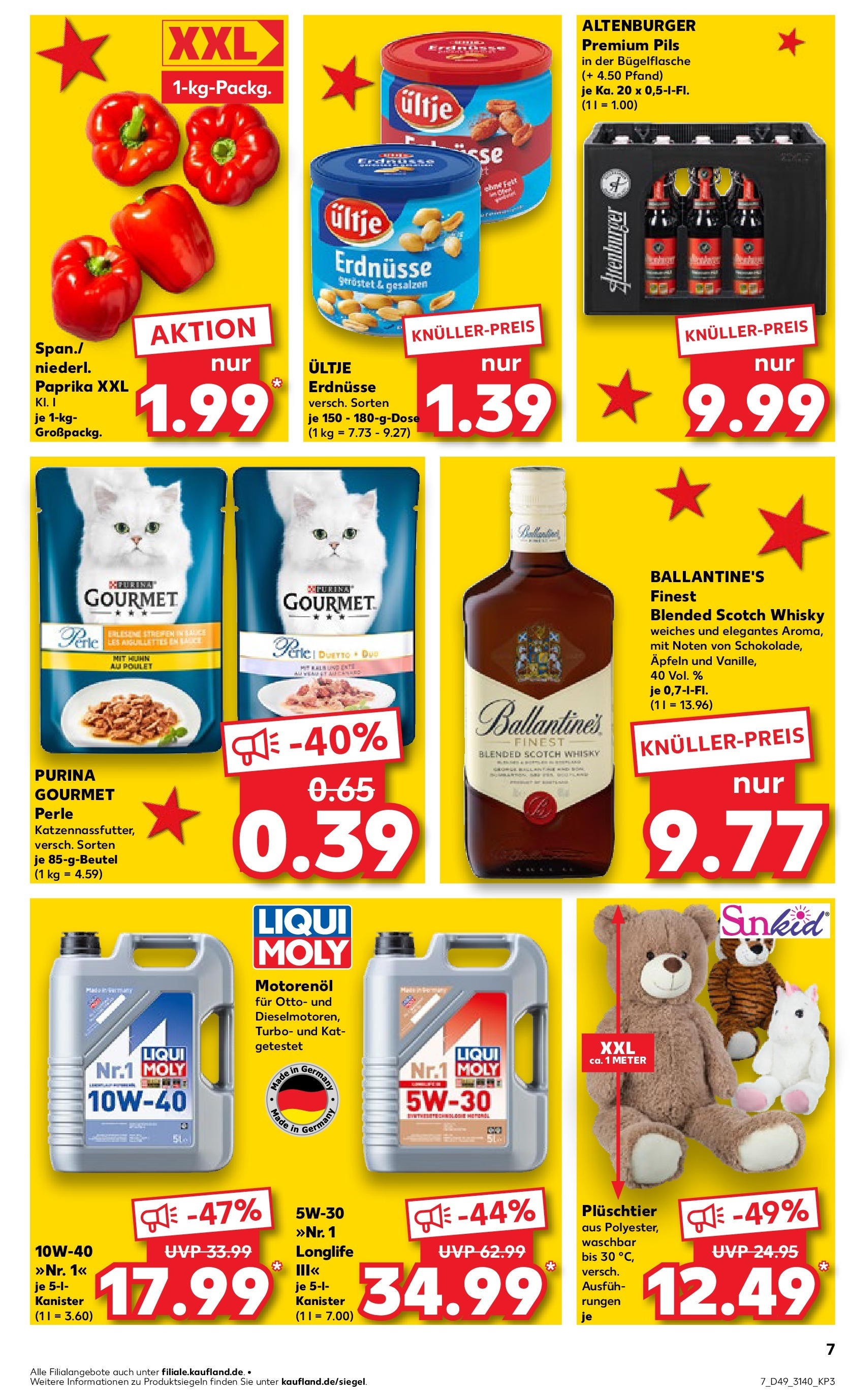 Kaufland - Taucha, Portitzer Straße 34 (ab 05.12.2024) » Angebote Online zum Blättern | Seite: 7 | Produkte: Ultje erdnusse, Erdnüsse, Pils, Paprika