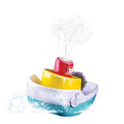 BBJunior Spielzeugboot Splash 'n Play Spraying Tugboat B/H/L: ca. 8,3x8,3x15 cm