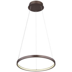 GLOBO LED-Pendelleuchte 67192-19BR kaffee Metall Kunststoff H/D: ca. 120x38,5 cm