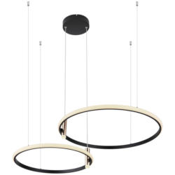 GLOBO LED-Deckenleuchte schwarz gold Metall B/H/T: ca. 70x150x102,5 cm