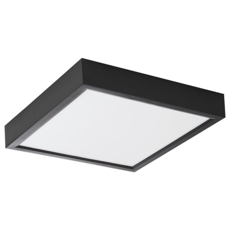 Nowa LED-Deckenleuchte 61043008 schwarz Kunststoff B/H/T: ca. 30x3,6x30 cm