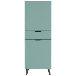 Highboard Melton blau matt B/H/T: ca. 49x140x37 cm