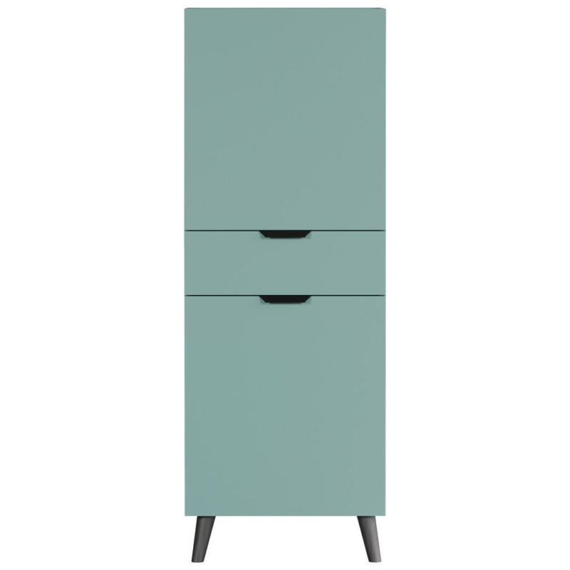 Highboard Melton blau matt B/H/T: ca. 49x140x37 cm