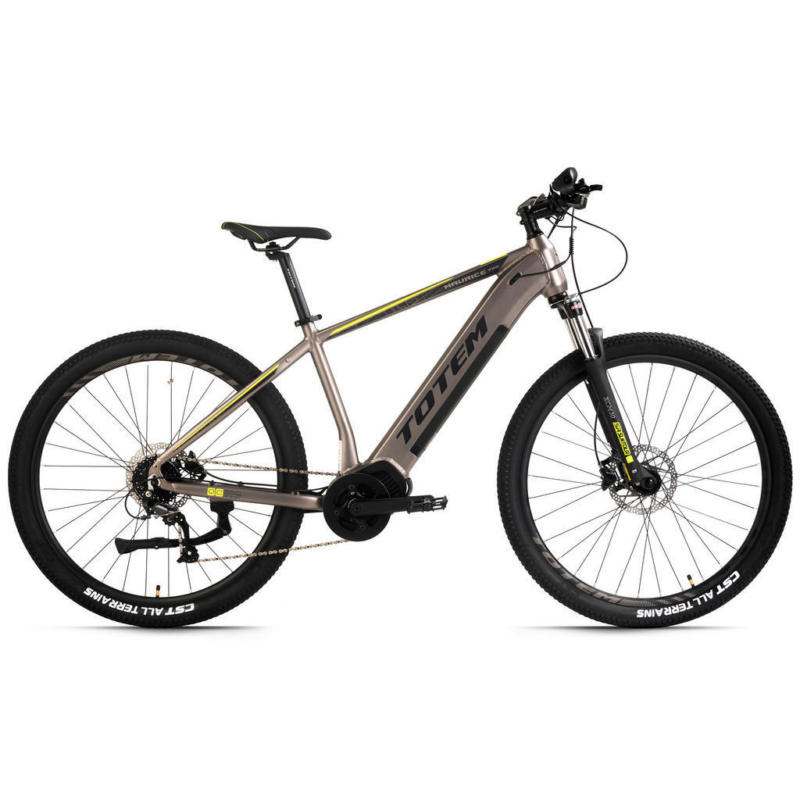 TOTEM Mountain E-Bike Hardtail Maurice Pro 324E 29 Zoll Rahmenhöhe 48 cm 9 Gänge grau grau ca. 250 W ca. 36 V ca. 29 Zoll