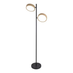 Näve Leuchten LED-Stehleuchte beige Kunststoff Metall B/H/T: ca. 53x165x28 cm