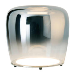 Näve Leuchten LED-Tischleuchte Chrom Glas Metall B/H/T/D: ca. 43x40x43x43 cm