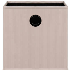 Stoffbox beige B/H/T: ca. 32x32x32 cm