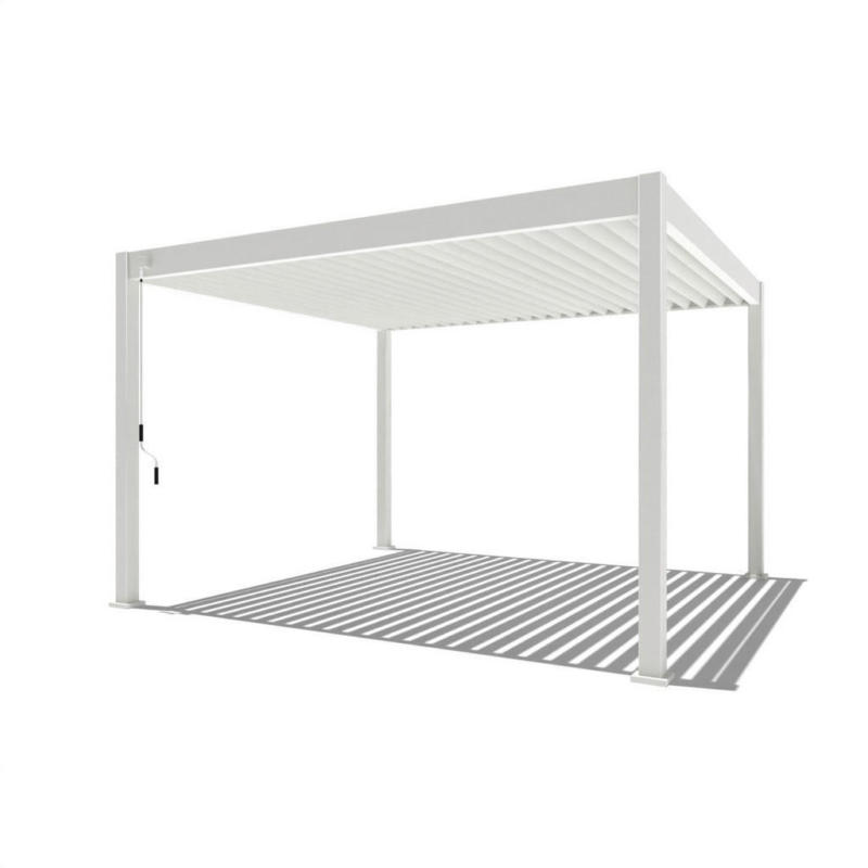 PergoLine Pergola Superior weiß Aluminium B/H/L: ca. 400x255x360 cm