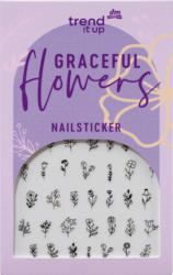 trend !t up Nagelsticker Set graceful flowers