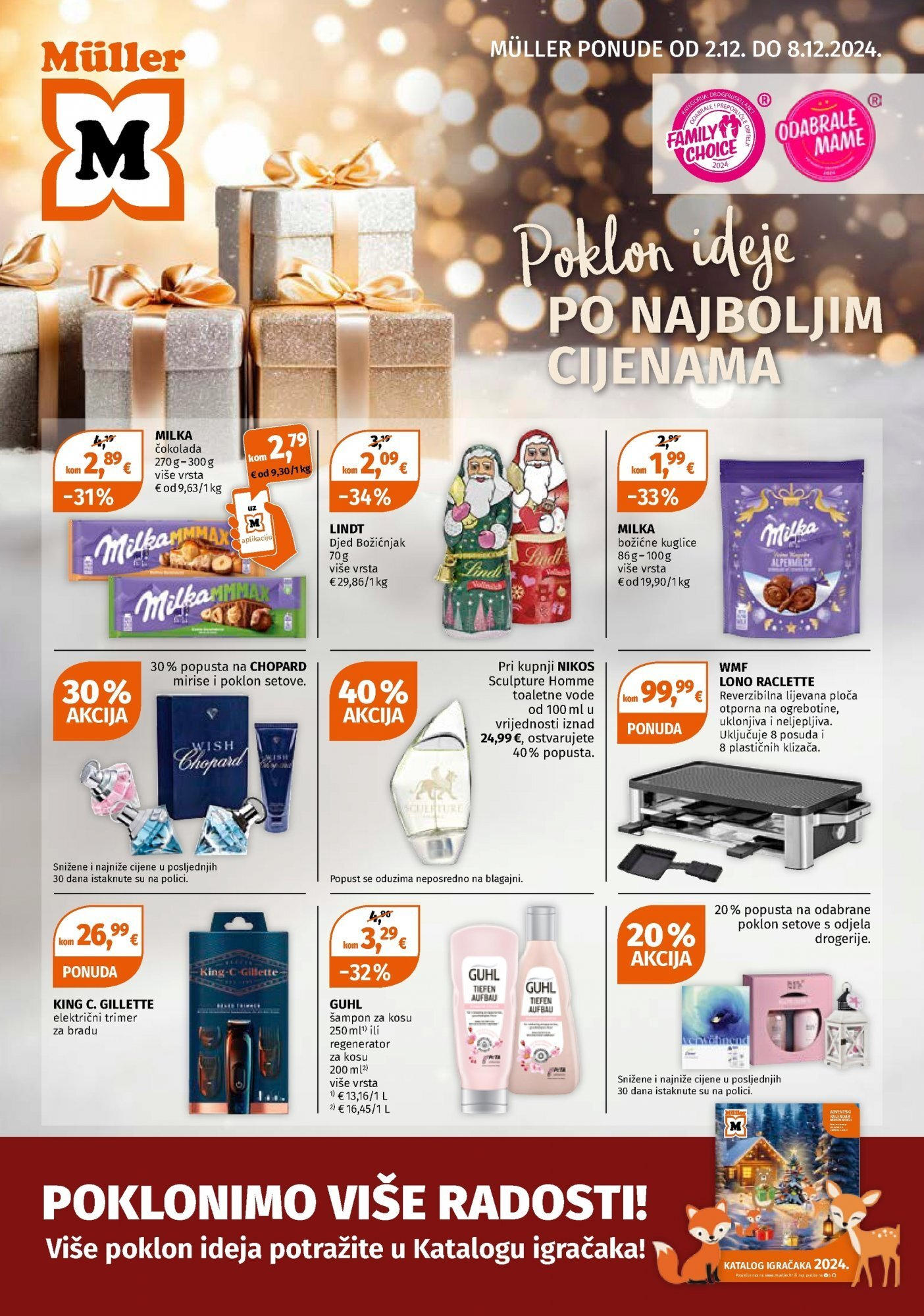 Katalog Müller novi od 02.12.2024 na listanje > letak digitalni | Stranica: 1 | Proizvodi: Šampon, Regenerator, Regenerator za kosu, Trimer