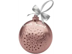 SBS 86975 Kabelloser Weihnachtslautsprecher - Christbaumkugel, Rosa; Bluetooth Lautsprecher