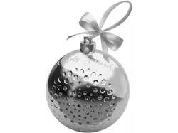 SBS 86951 Kabelloser Weihnachtslautsprecher - Christbaumkugel, Silber; Bluetooth Lautsprecher