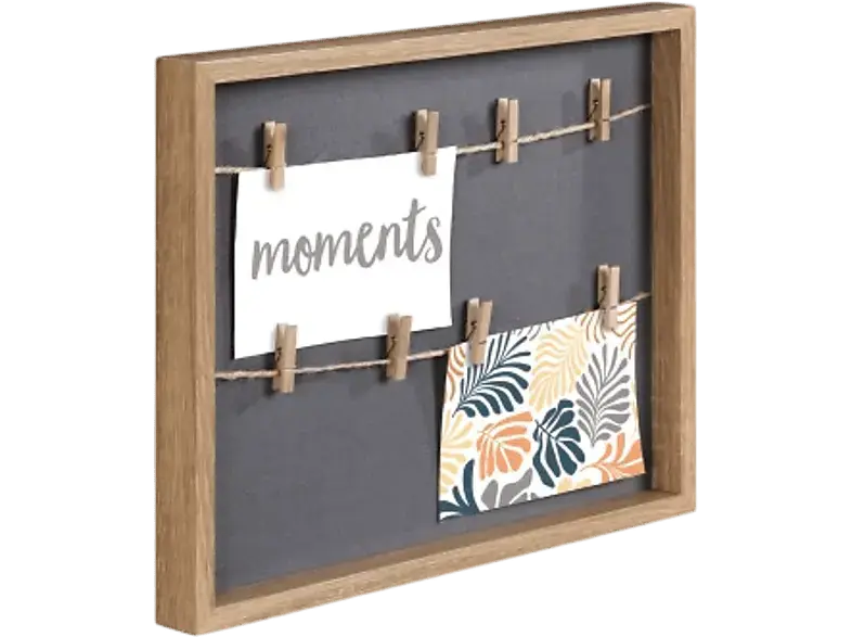 Hama Bilderrahmen "Muro", mit Schnur und Klammern, 29.5 x 36.5 cm, Eiche