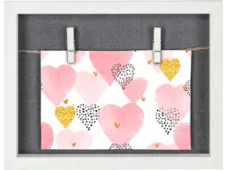 Hama Bilderrahmen "Muro", mit Schnur und Klammern, 16.5 x 21.5 cm, Weiß