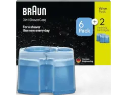 Braun Rasierer-Reinigungsstation Nachfüllkartuschen 6+2 Pack; Reinigungskartuschen