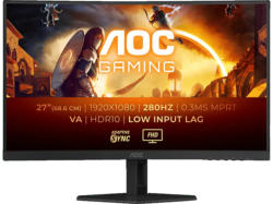 AOC C27G4ZXE 27 Zoll Full-HD Gaming Curved Monitor (0.3 ms Reaktionszeit, 280 Hz)