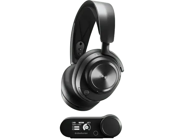 Steel Series Gaming Headset Arctis Nova Pro Wireless, Over-Ear, Bluetooth/USB/3.5mm, 38 Ohm, 40mm Treiber, 2 Akkus, Schwarz