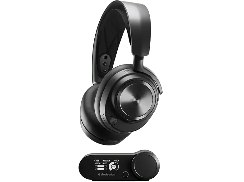 Steel Series Gaming Headset Arctis Nova Pro Wireless, Over-Ear, Bluetooth/USB/3.5mm, 38 Ohm, 40mm Treiber, 2 Akkus, Schwarz