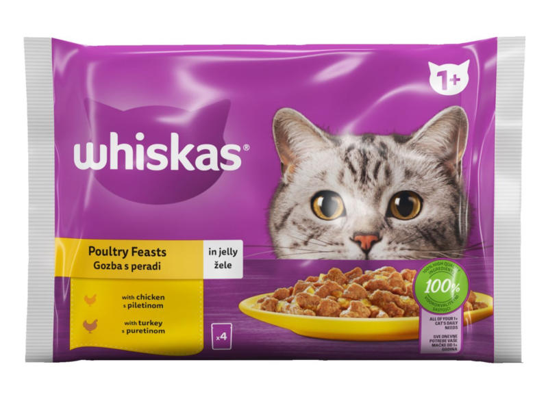 Whiskas Пауч за котки различни видове