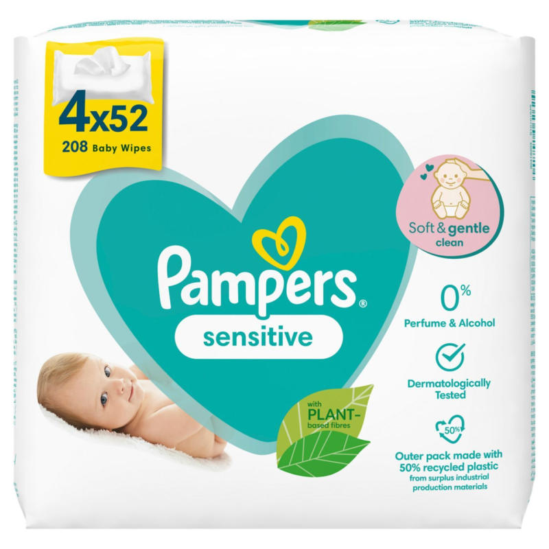 Pampers Бебешки кърпи различни видове