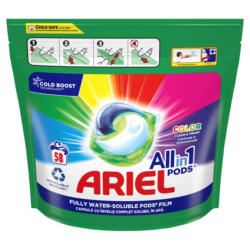 Ariel All in One Капсули за пране различни видове