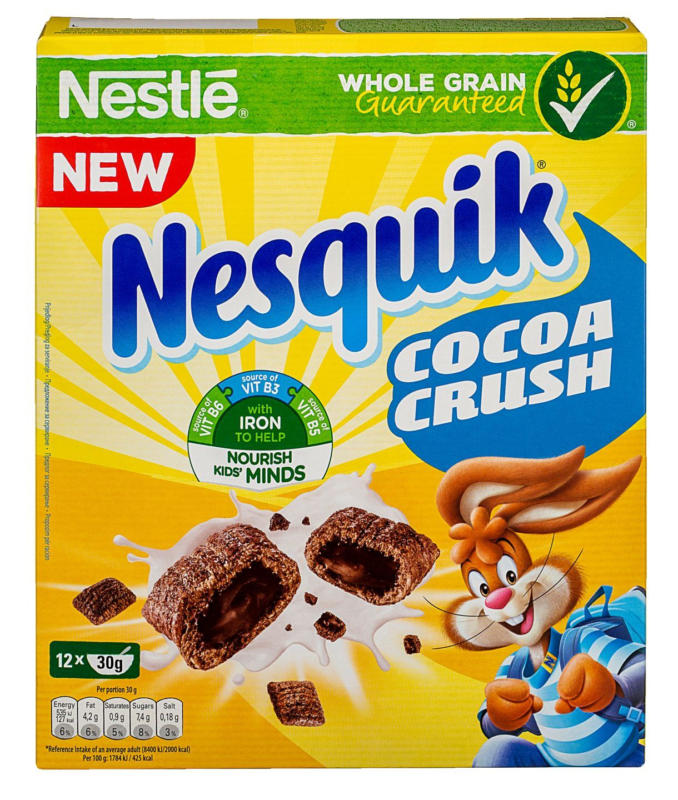 NESQUIK Зърнена закуска CRUSH