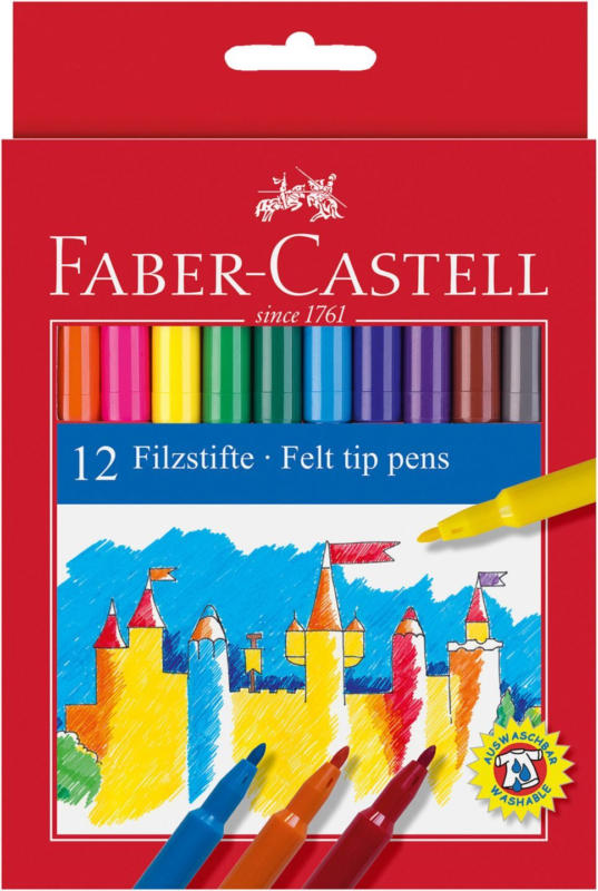 Faber Castell Флумастери 12 цвята