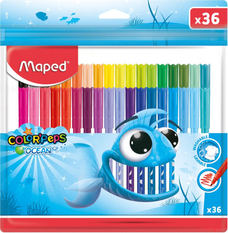 Maped Комплект флумастери 36 цвята