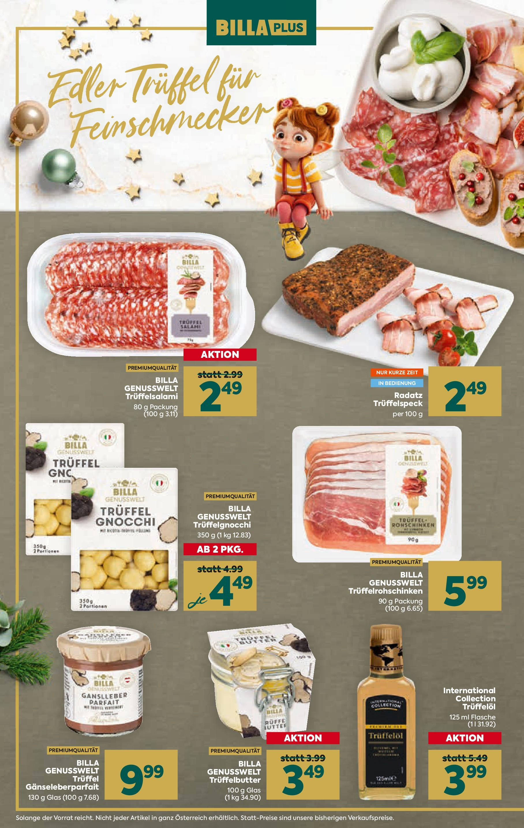 Billa Plus Flugblatt 28.11.2024 | WEIHNACHTEN | Seite: 8 | Produkte: Butter, Salami