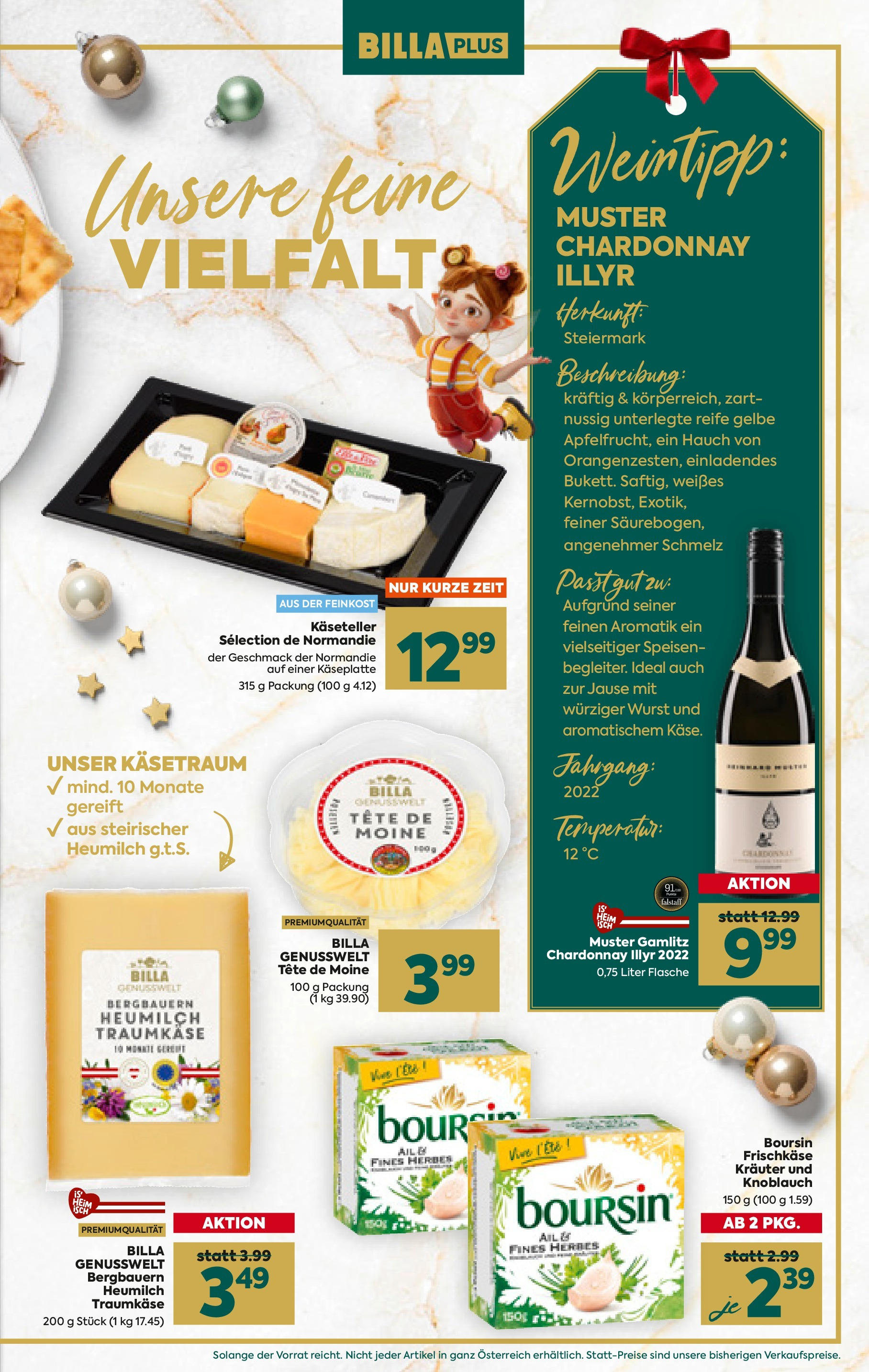 Billa Plus Flugblatt 28.11.2024 | WEIHNACHTEN | Seite: 13 | Produkte: Wurst, Knoblauch