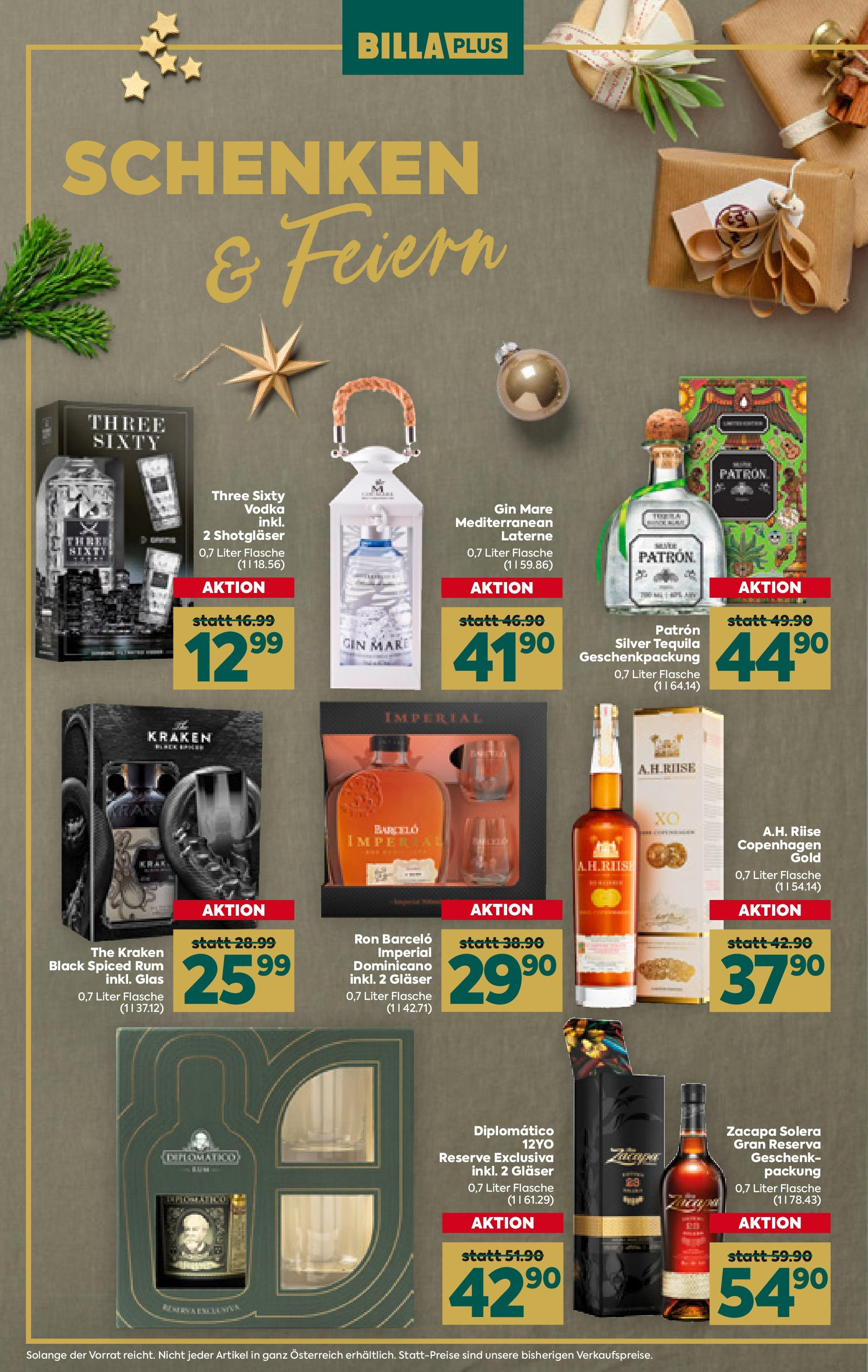 Billa Plus Flugblatt 28.11.2024 | WEIHNACHTEN | Seite: 26 | Produkte: Gin