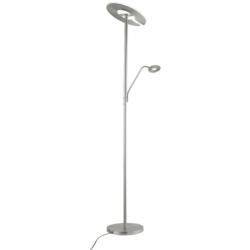 Fischer & Honsel LED-Stehleuchte 40317 nickel matt Chrom Metall H/D: ca. 180x35 cm 1 Brennstellen