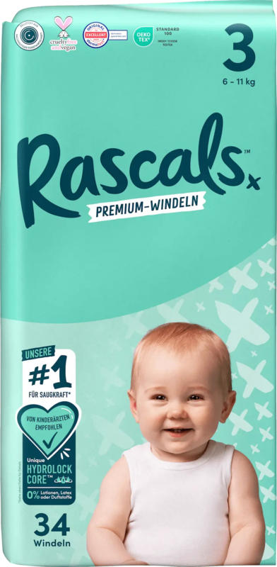 Rascals Windeln Gr.3 (6-11kg)