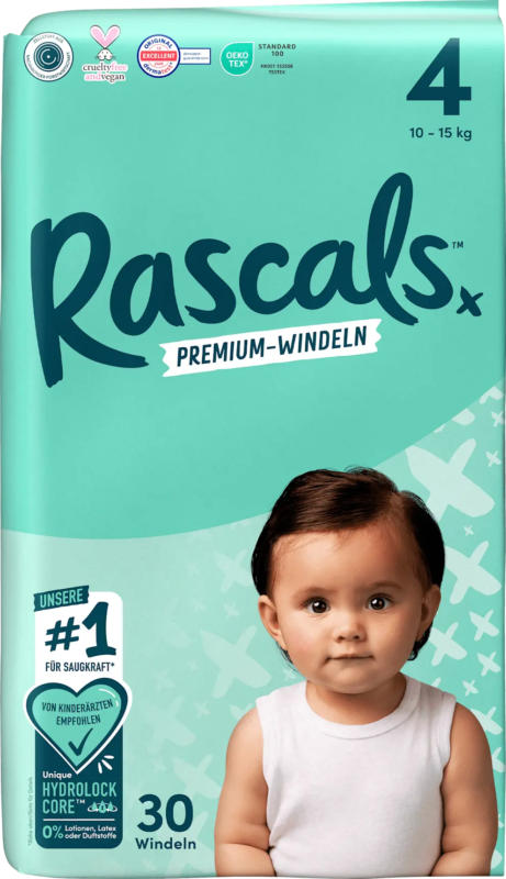 Rascals Windeln Gr.4 (10-15kg)