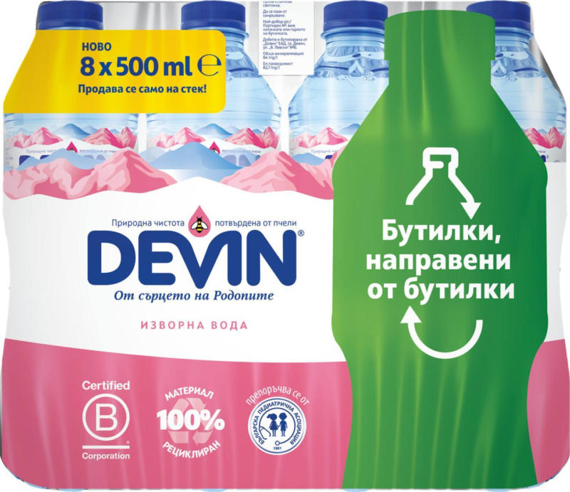 Devin Вода различни видове