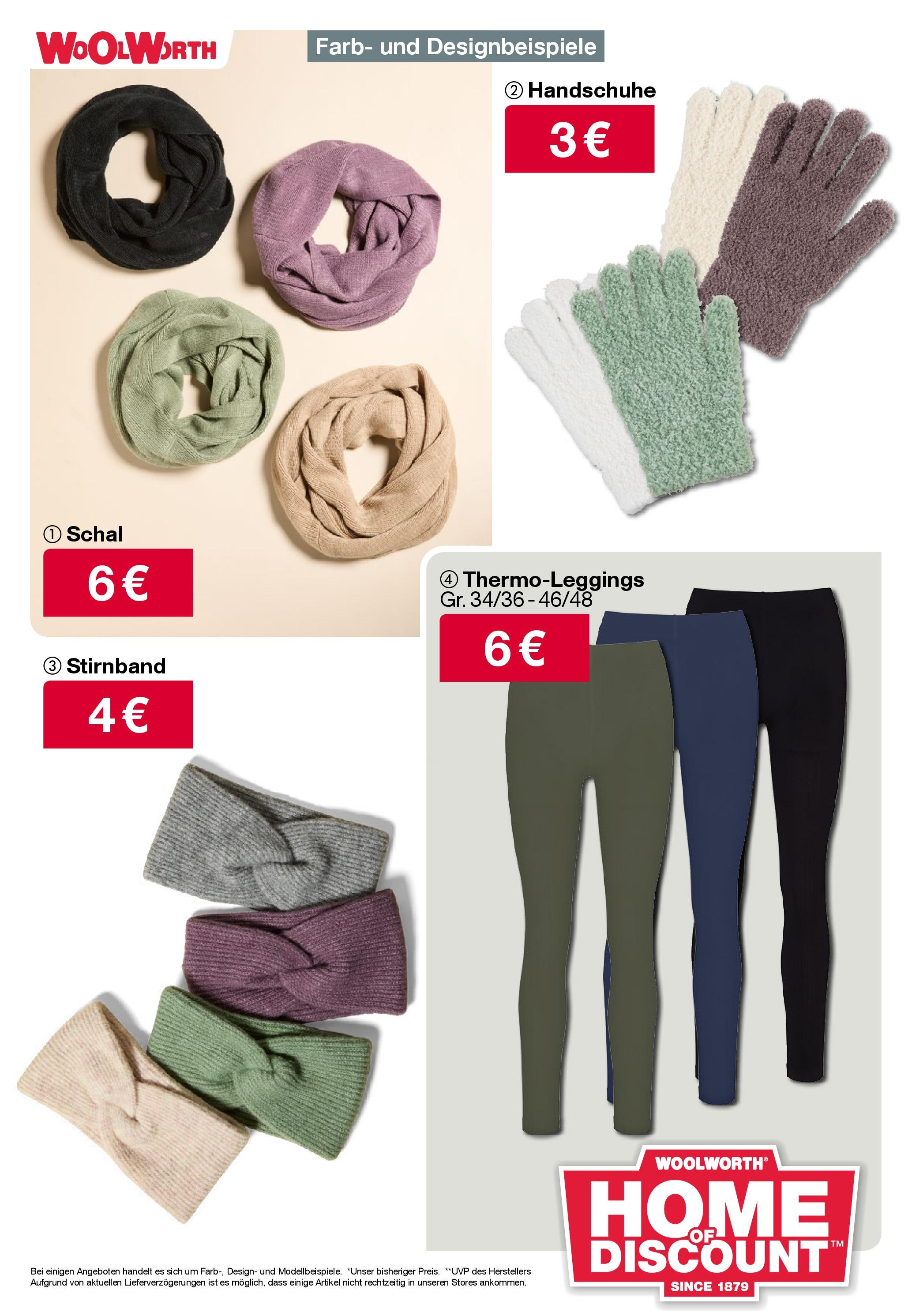 Woolworth Flugblatt von 04.12.2024 - Aktuelle Angebote | Seite: 16 | Produkte: Schal, Handschuhe