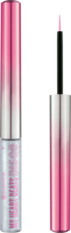 essence Eyeliner Dip My Heart Beats Disco 01 Silver Lights, Disco Nights