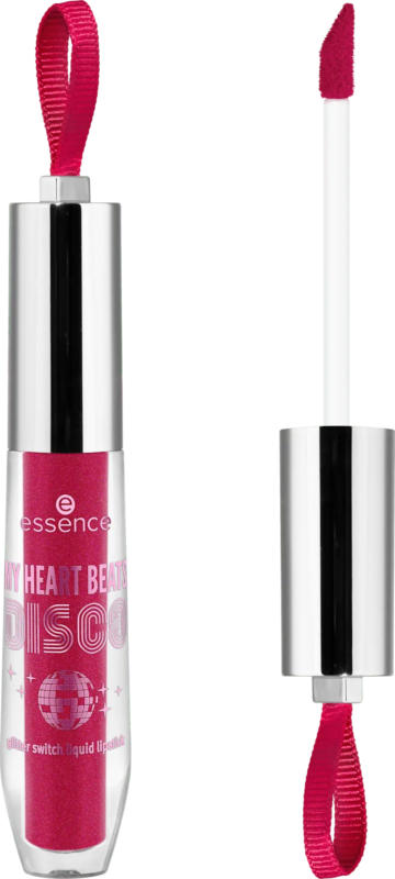 essence Lippenstift My Heart Beats Disco Glitter Switch Liquid 01 Ready, Set, Disco