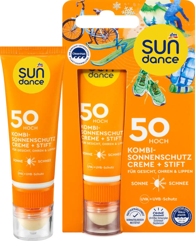 SUNDANCE Sonnenschutz Kombi Gesicht Creme + Stift LSF50